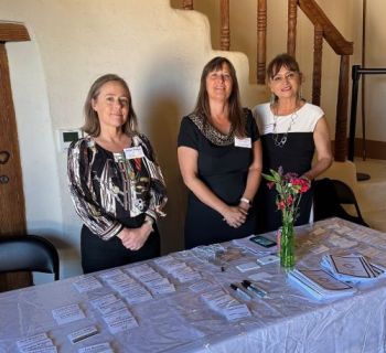 HPD Staff at the 2024 Historic Preservation Awards.  From Left to Right, Jessica Badner, Michelle Ensey and Irene Rubio
